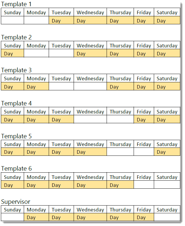 6 of the Best 8Hour Shift Schedules to Cover 24x7 6 of the Best 8Hour Shift Schedules to Cover 24x7